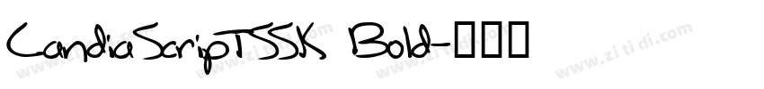 CandiaScriptSSK Bold字体转换